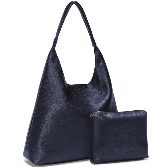 Hobo Bags, Soft Vegan Leather Shoulder Handbags, Slouchy Tote :v - Picture 1 of 6